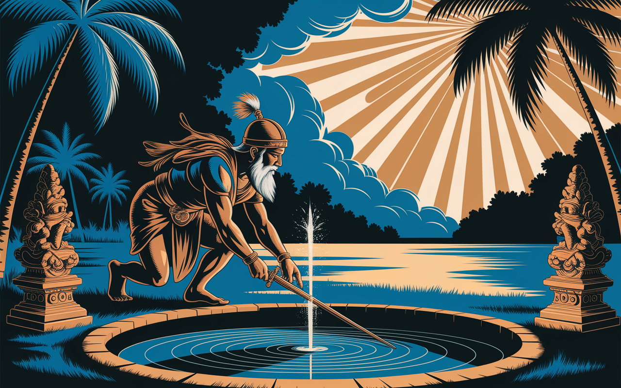 légende tirta temple indra source sacrée