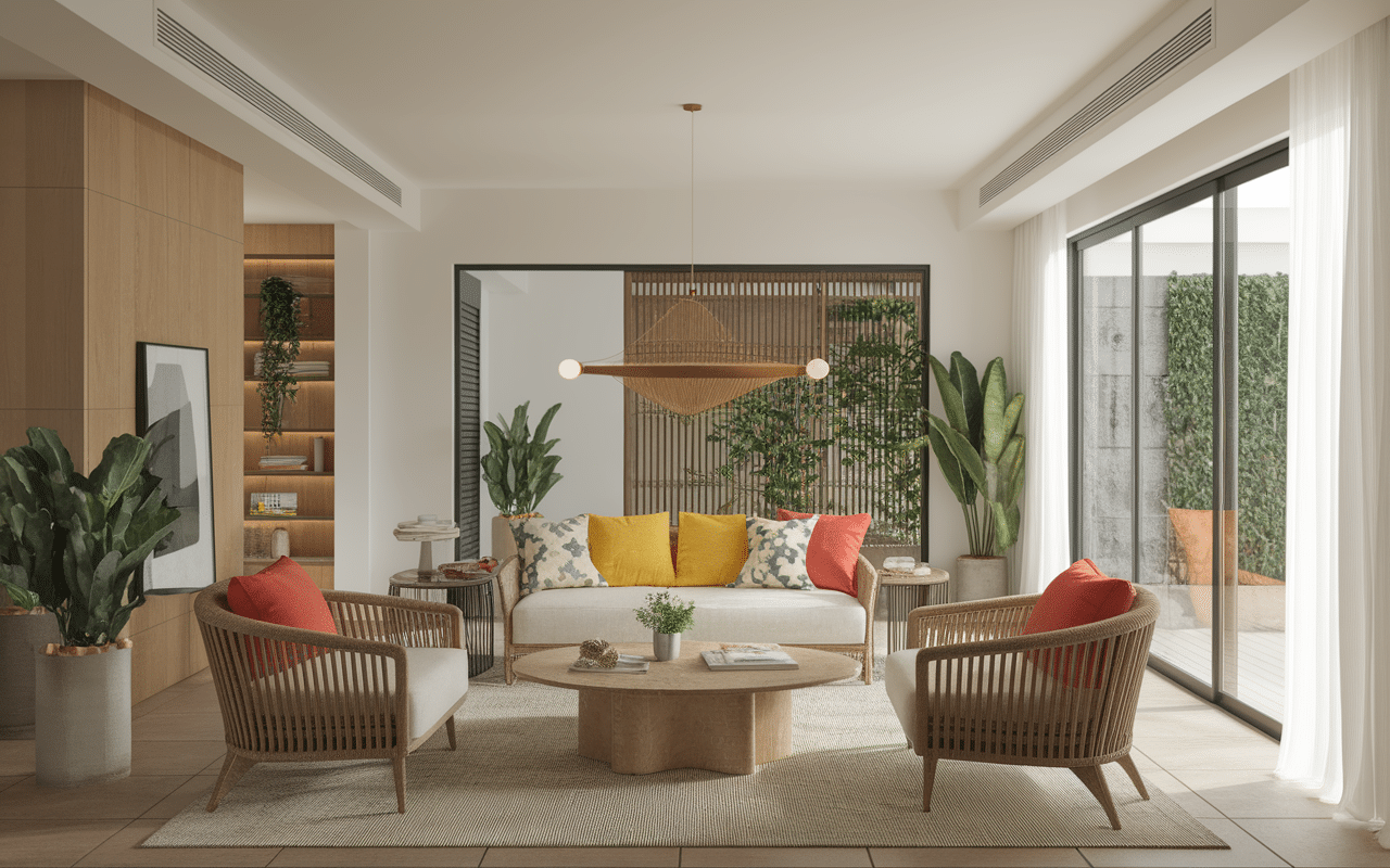 maison inde intérieur moderne traditionnel