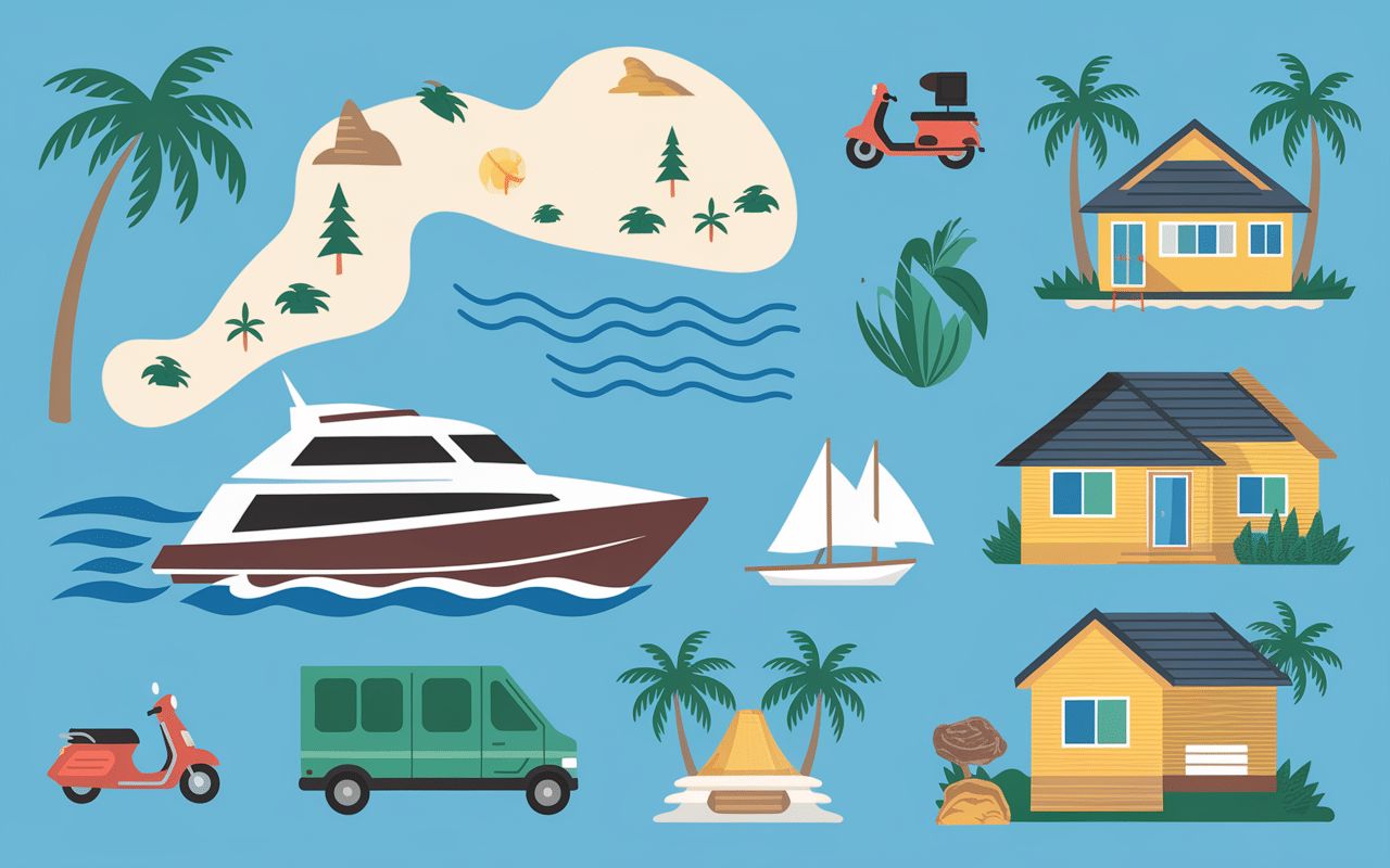 Nusa Penida organisation voyage carte transport