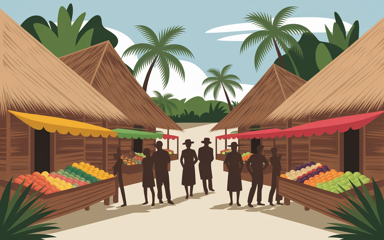 Village traditionnel marché kuta lombok