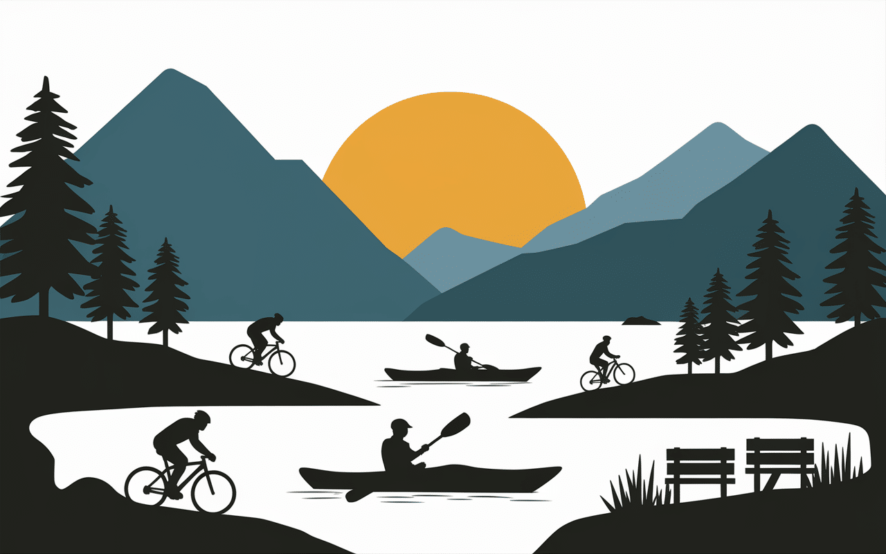 Activités outdoor visiter le lac majeur kayak rando coucher du soleil