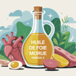 illustration huile de foie de morue omega 3 bienfaits
