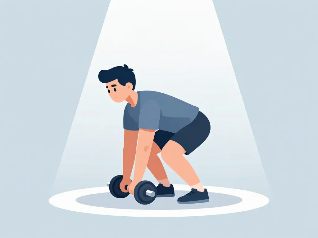 souleve de terre roumain halteres position neutre dos hanches pieds