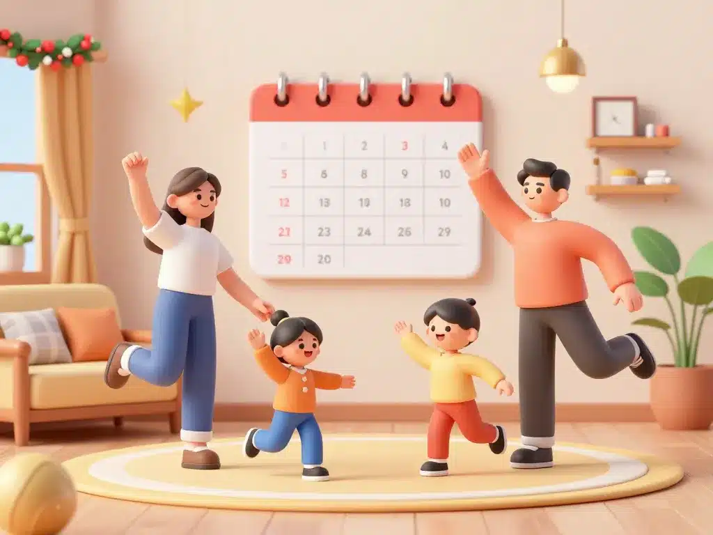 calendrier de l avent sportif famille couple à domicile
