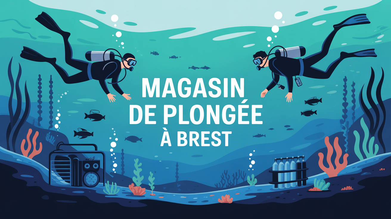 Plongée Brest magasin illustration ambiance maritime
