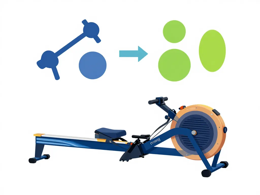 rameur scandinave visuel guidage double bras