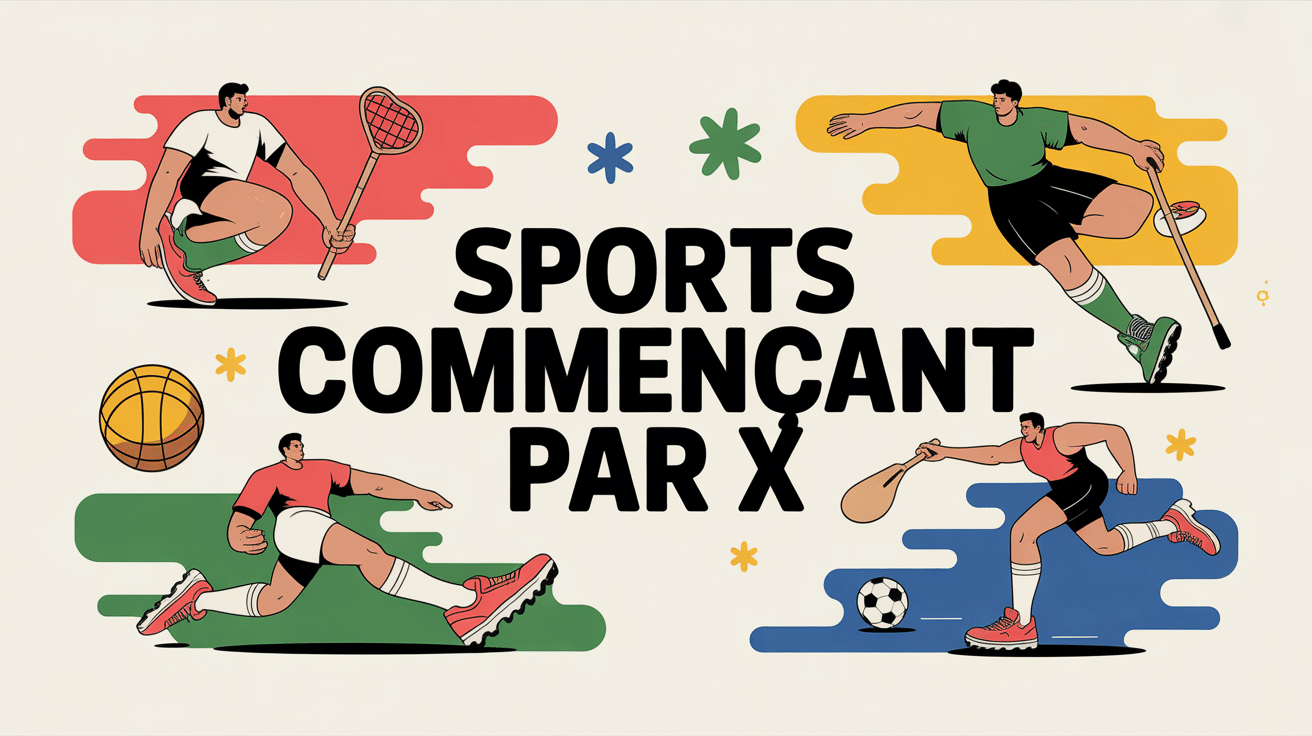 Illustration sport commencant par x dynamique
