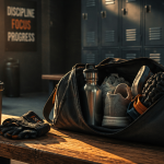 Accessoire pour sport dans sac de vestiaire