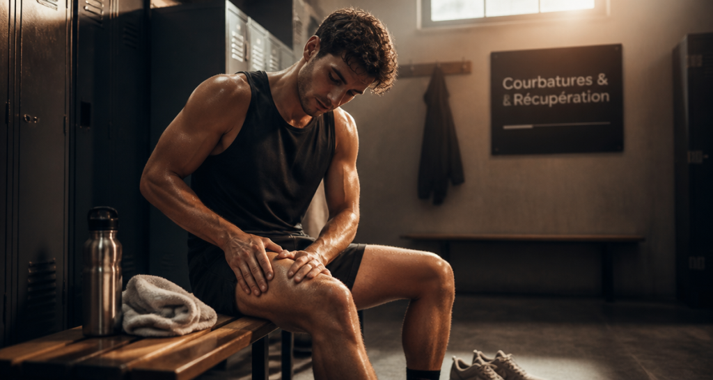 courbatures apres musculation bon signe jeune sportif récupère