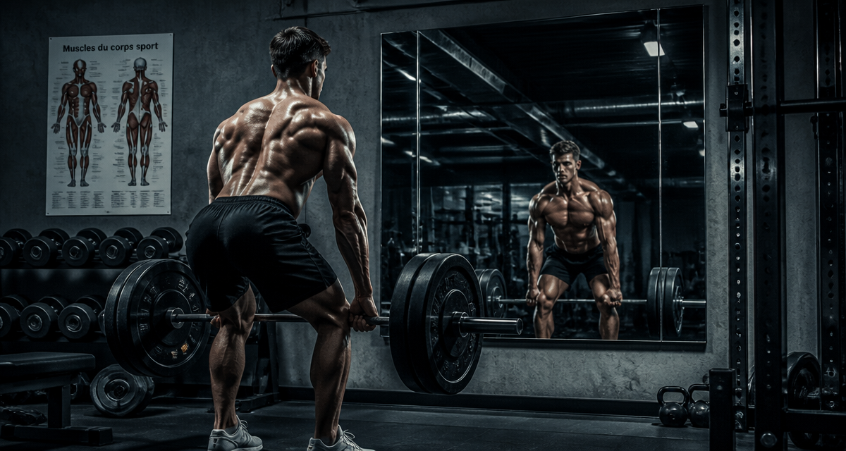 muscle du corps sport soulevé de terre