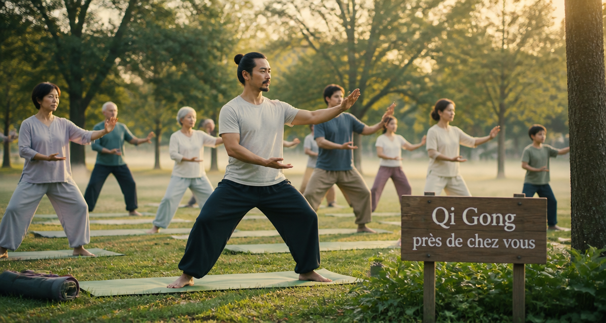 Qi Gong autour de moi séance groupe parc