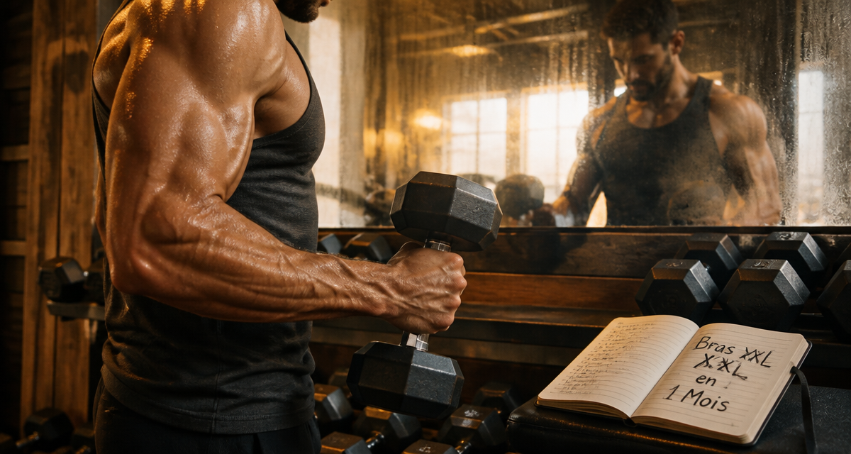 Avoir des gros bras en 1 mois, curl marteau en salle