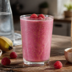 boisson riche en fibre smoothie framboise chia