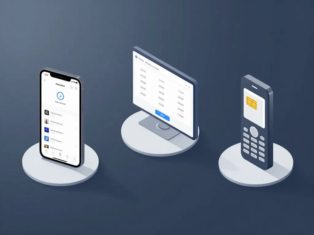 illustration b u r n e r types virtuel sms carte sim