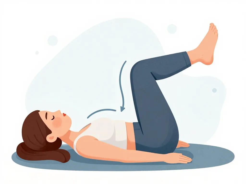 comment contracter le périnée position allongée respiration contraction