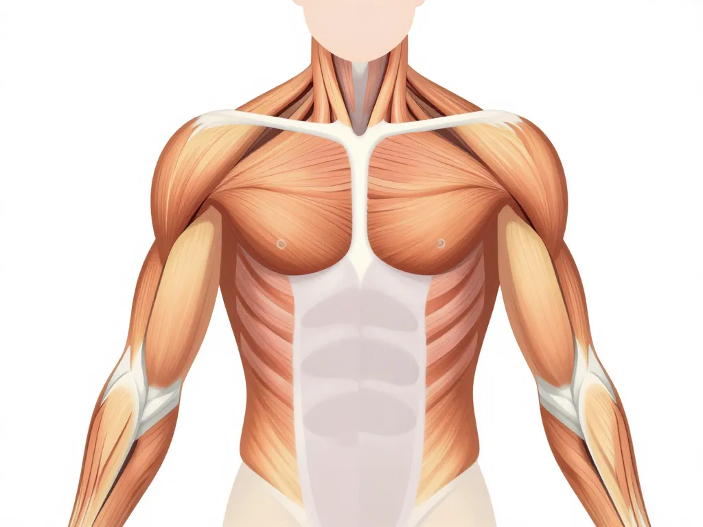 diagramme muscle haut du corps groupes musculaires
