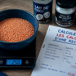 calculer les calories d une recette avec balance et ingrédients