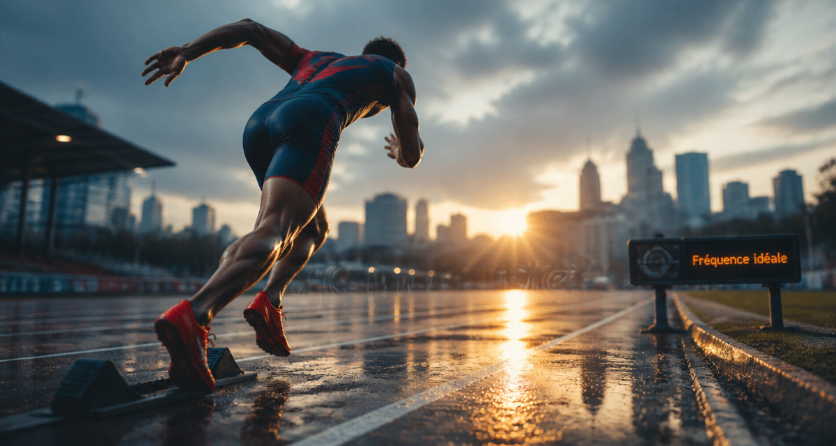 courir combien de fois par semaine coureur piste lever du soleil