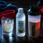 boisson pour perdre du poids verres alignés