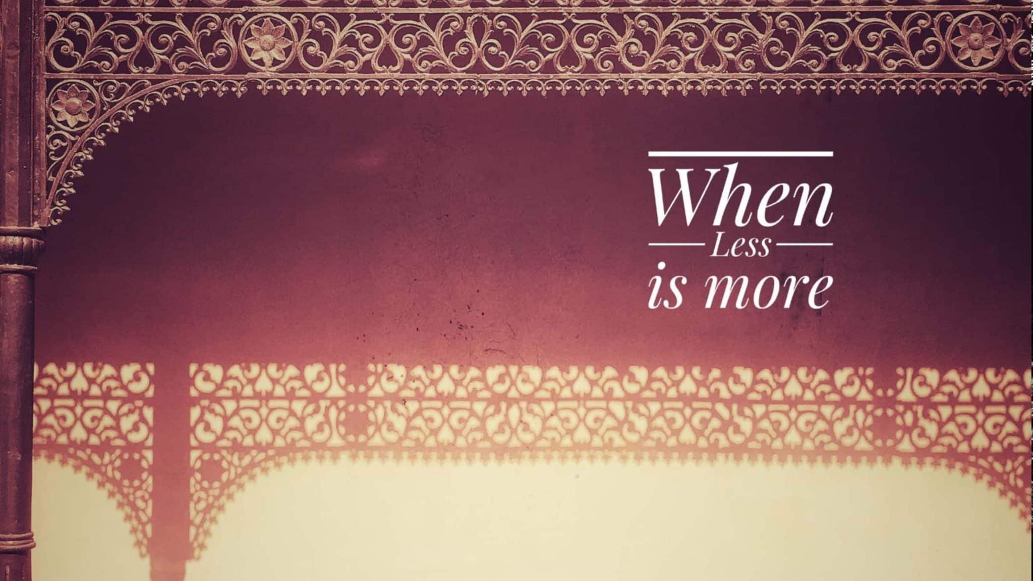 Less is more interior design minimalism modern aesthetics architectural simplicity.