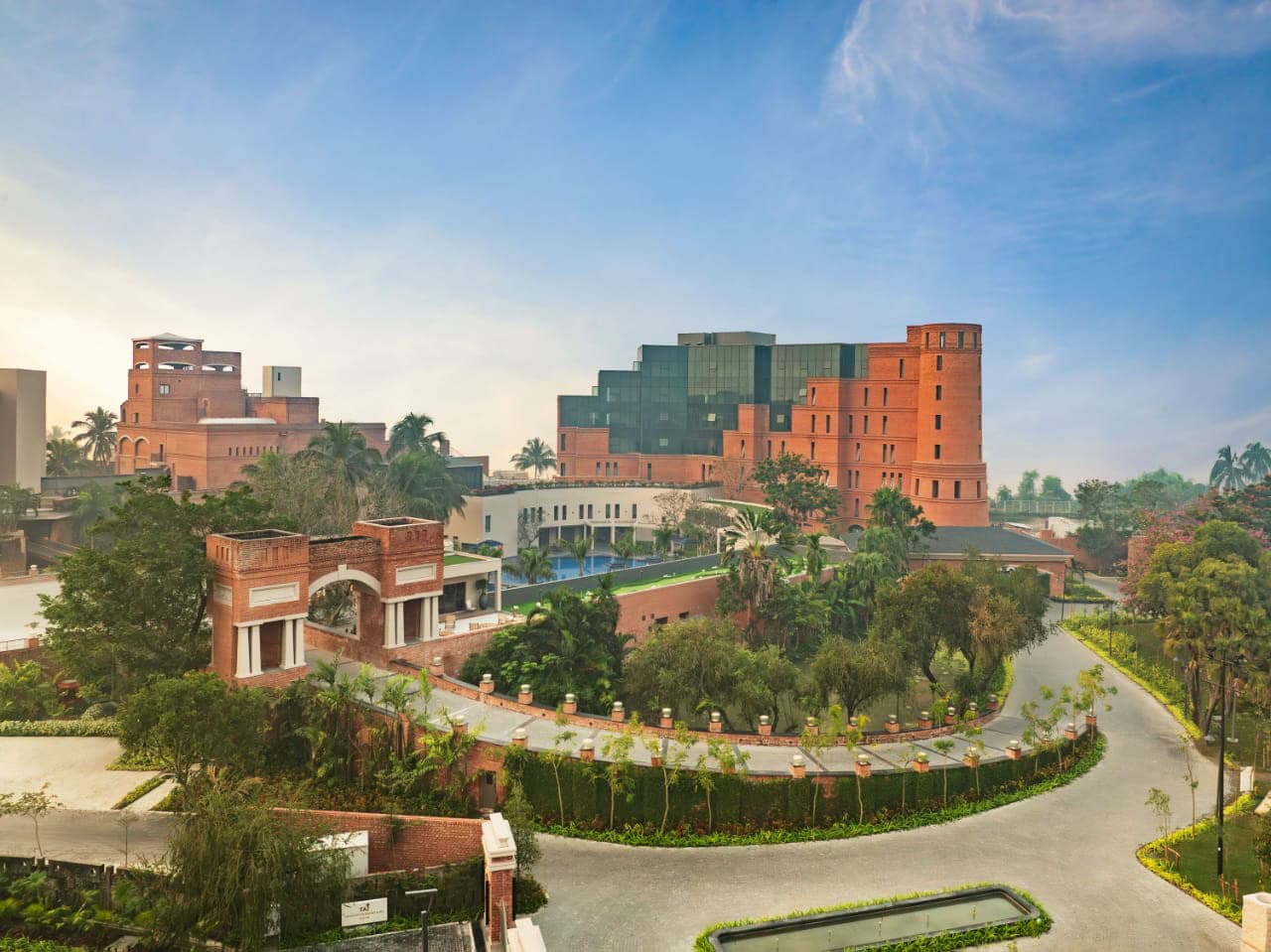 Modern architectural design of Salient Design Studio with lush landscaping.