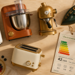 Électroménager définition, appareils et étiquette énergétique sur table