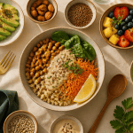 nourriture healthy bowl légumes quinoa pois chiches