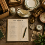 vide maison 01 table tri objets anciens