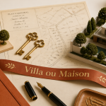 villa maison clés plan cadastral