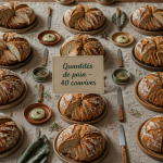 combien de boule de pain pour 40 personnes sur une grande table
