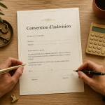 indivision et divorce signature convention