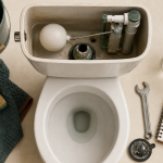Fuite flotteur WC : test du trop-plein et pièces à réparer