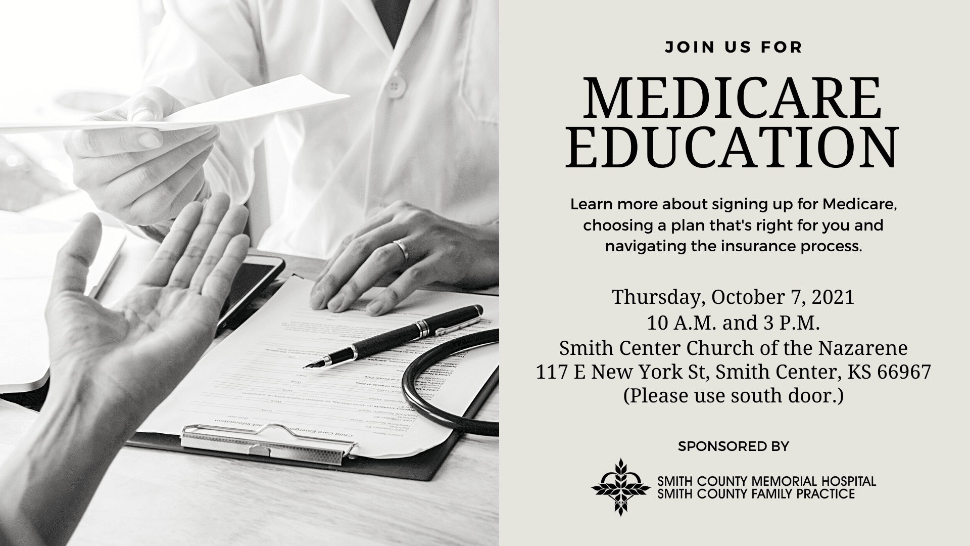 SCMH to Sponsor Medicare Education Ahead of Open Enrollment