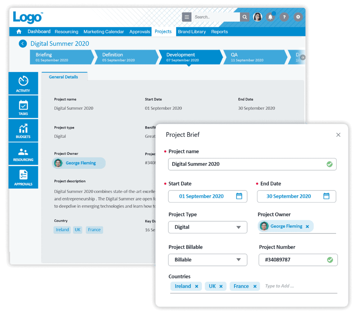 Image of the automated approval process for Screendragon workflow automation software.