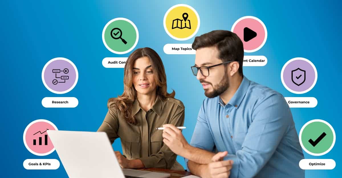 Flexible project management software interface with team collaboration icons and tools.