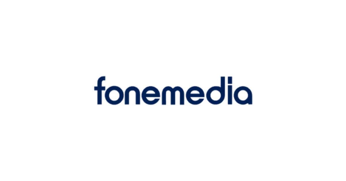 Fonemedia logo with clean, modern design and blue text on white background.