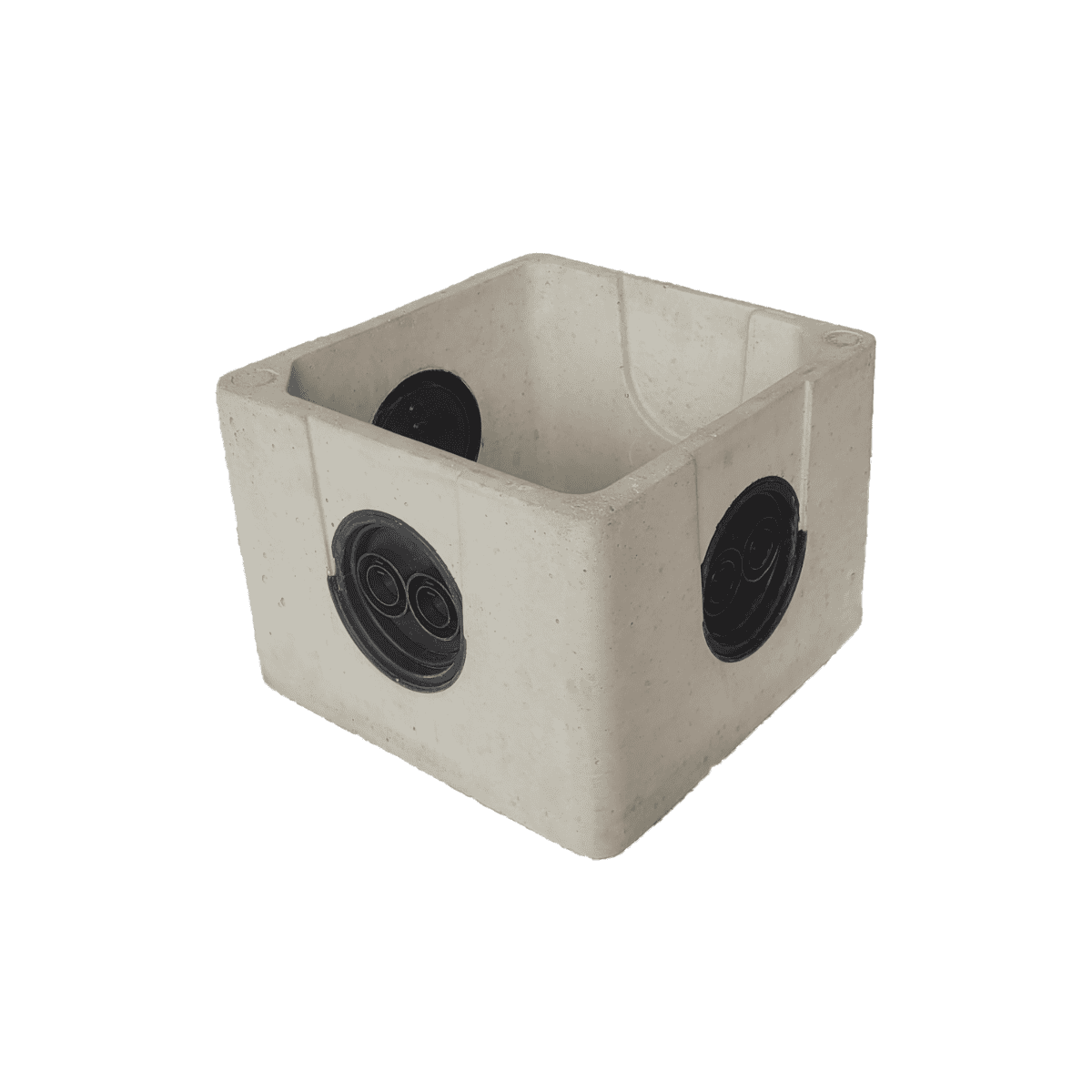 Boîte béton à opercules