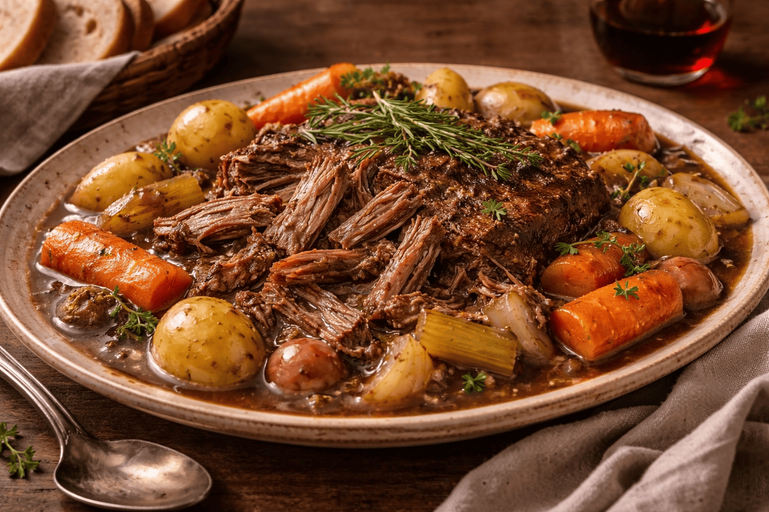 Slow Cooker Pot Roast with Vegetables