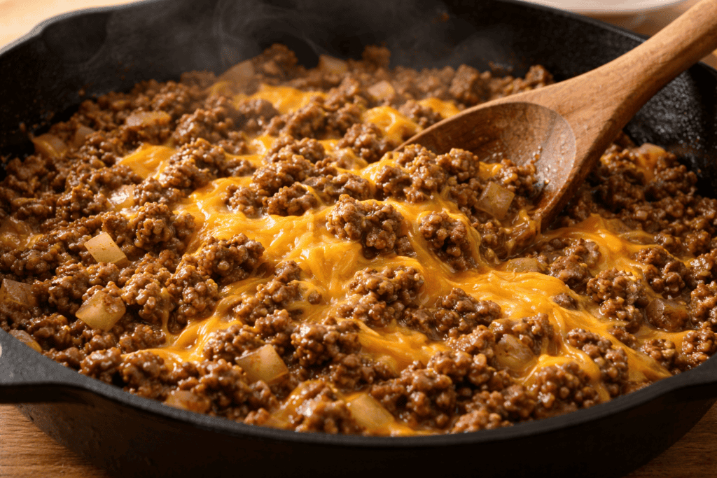 Cook the Beef Filling