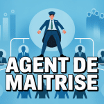 agent de maitrise avantages et inconvenients homme au centre hierarchie