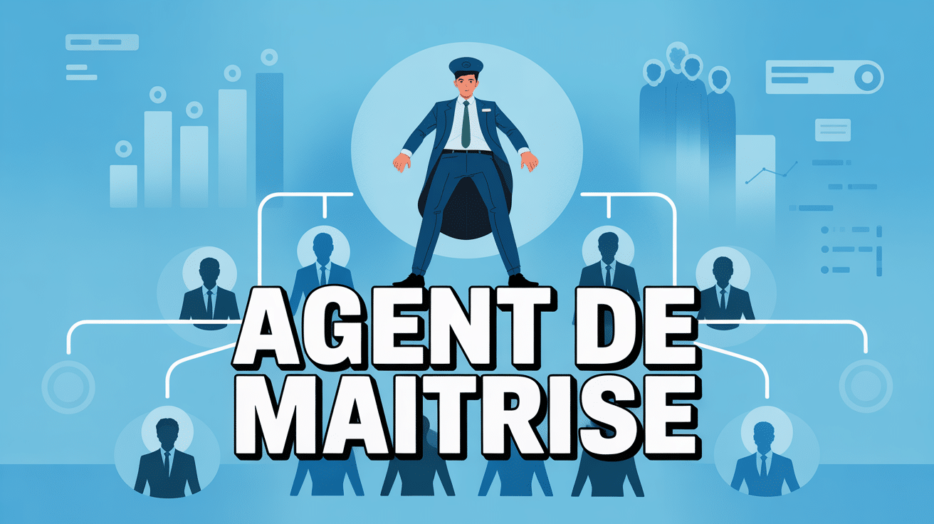 agent de maitrise avantages et inconvenients homme au centre hierarchie