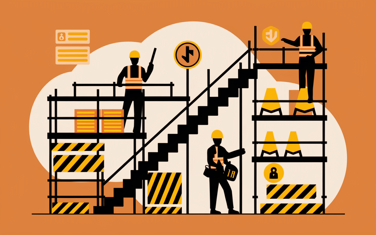 acces securise chantieraccess marseille escaliers temporaires