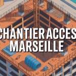 vue aerienne chantieraccess marseille illustration