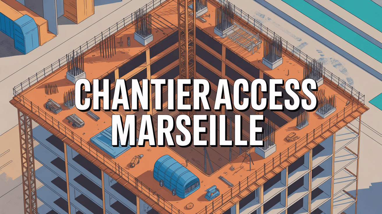 vue aerienne chantieraccess marseille illustration