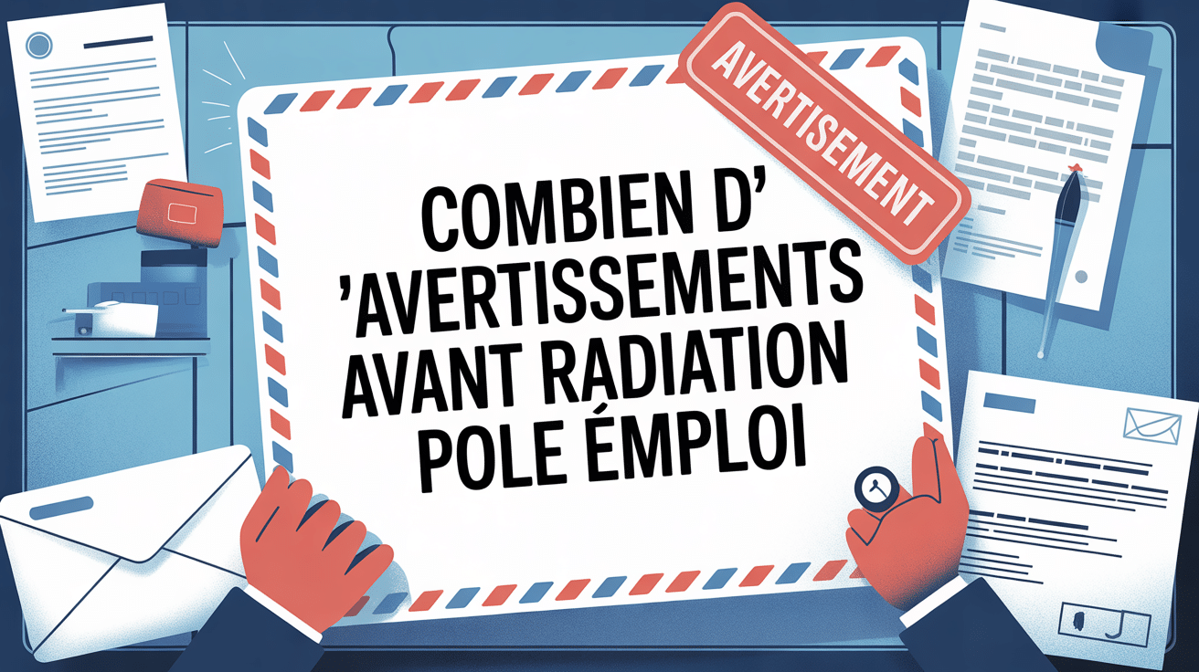 bureau administratif combien d'avertissement avant radiation pole emploi