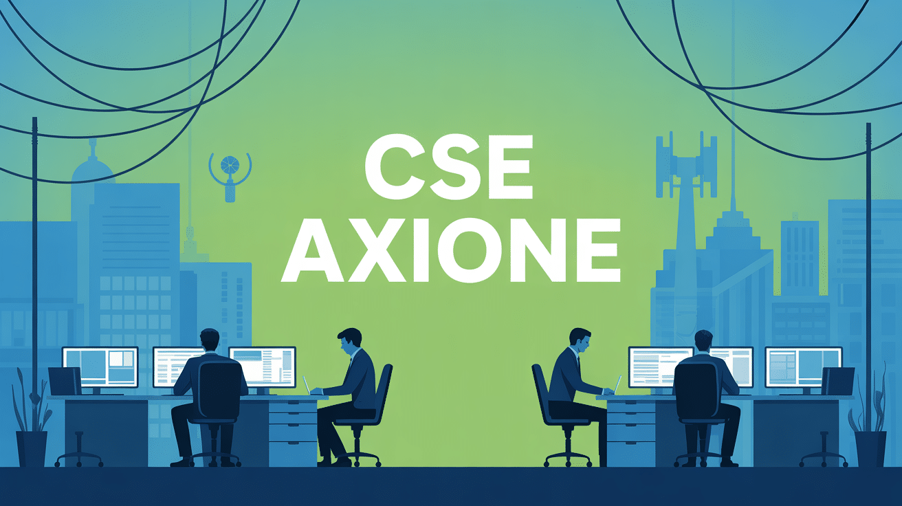 illustration cse axione bureau télécommunications