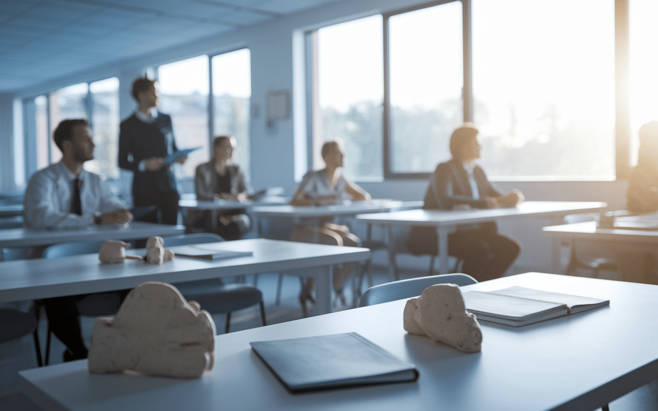 Devenir kiné à 40 ans adulte salle de classe