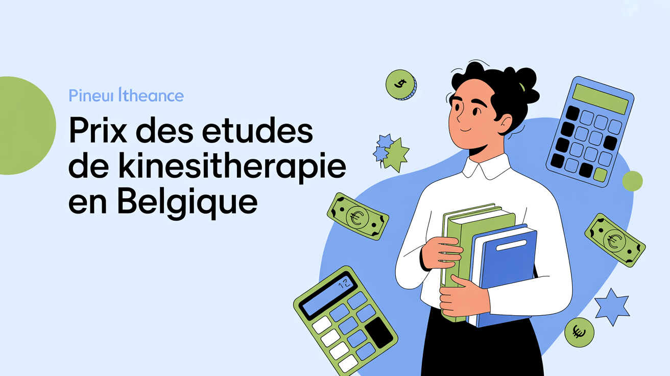 étude kiné belgique prix illustration étudiant calcul