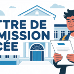 illustration lettre de demission pour un lycée élève bâtiment scolaire