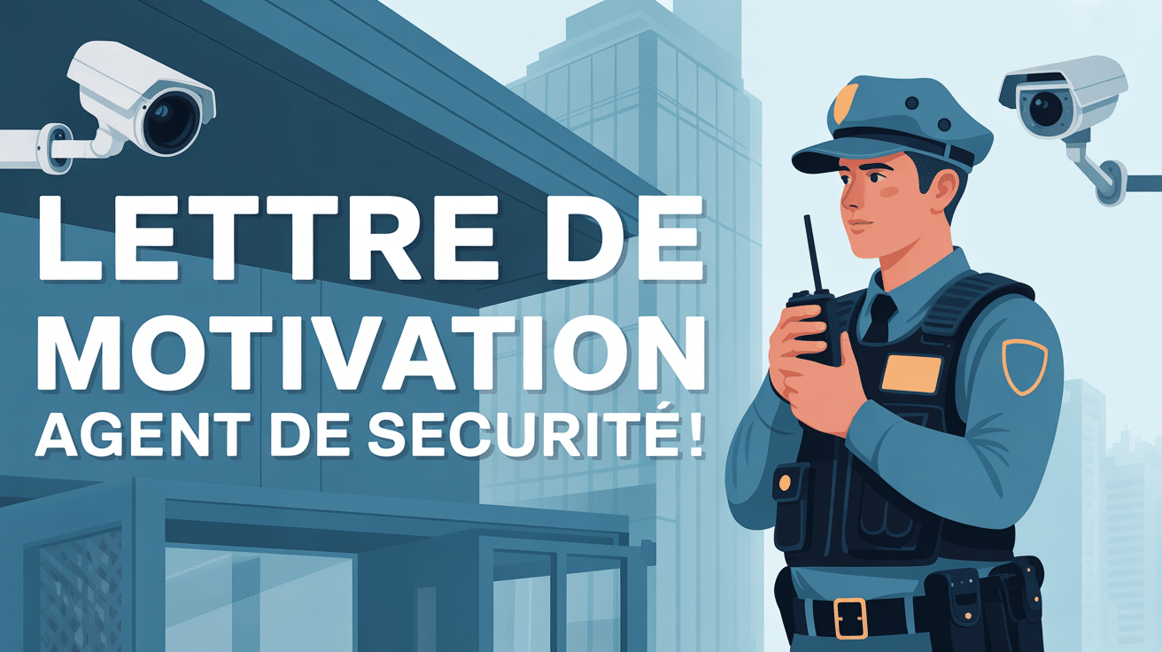 lettre de motivation agent de sécurité en uniforme devant bâtiment